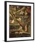 April or Aries with Ploughing with Oxen, Women in Garden and Rabbits in Forest-Venceslao-Framed Giclee Print