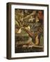 April or Aries with Ploughing with Oxen, Women in Garden and Rabbits in Forest-Venceslao-Framed Giclee Print