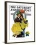 "April Shower," Saturday Evening Post Cover, April 23, 1927-Elbert Mcgran Jackson-Framed Giclee Print