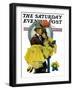 "April Shower," Saturday Evening Post Cover, April 23, 1927-Elbert Mcgran Jackson-Framed Premium Giclee Print