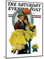 "April Shower," Saturday Evening Post Cover, April 23, 1927-Elbert Mcgran Jackson-Mounted Giclee Print