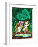 April Showers - Jack & Jill-Edith Osborn Corbett-Framed Giclee Print