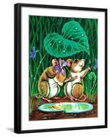 April Showers - Jack & Jill-Edith Osborn Corbett-Framed Giclee Print