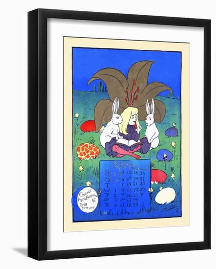 April-WW Denslow-Framed Art Print