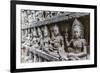 Apsara Carvings in the Leper King Terrace in Angkor Thom, Angkor, Cambodia-Michael Nolan-Framed Photographic Print