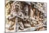 Apsara Carvings in the Leper King Terrace in Angkor Thom-Michael Nolan-Mounted Photographic Print