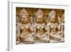 Apsara Carvings in the Leper King Terrace in Angkor Thom-Michael Nolan-Framed Photographic Print