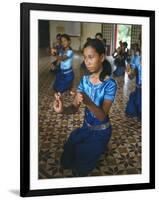 Apsara Dance, Khmer Dance School, Phnom Penh, Cambodia, Indochina, Southeast Asia-Bruno Morandi-Framed Photographic Print