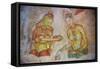 Apsara Frescoes-Matthew Williams-Ellis-Framed Stretched Canvas