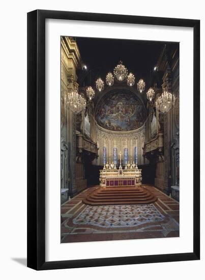 Apse and Altar, Basilica Cathedral of St George the Martyr, Ferrara, Emilia-Romagna, Italy-null-Framed Giclee Print