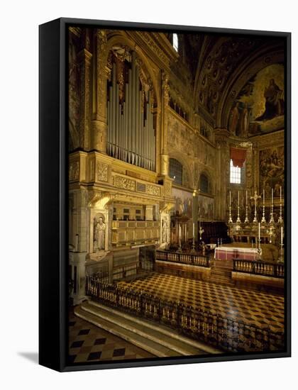 Apse of Cathedral and Organ of Cathedral of Santa Maria Assunta, Cremona, Italy, 12th-14th Century-null-Framed Stretched Canvas
