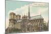 Apse of Notre Dame, Paris-null-Mounted Art Print