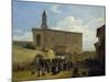 Apse of St John Lateran in Rome, Ca 1824-Guillaume Frederic Ronmy-Mounted Giclee Print