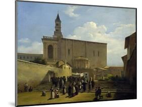 Apse of St John Lateran in Rome, Ca 1824-Guillaume Frederic Ronmy-Mounted Giclee Print