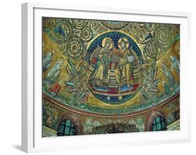 Apsidal Mosaic in Santa Maria Maggiore, Rome. Christ Crowning the Virgin-Hans Burgkmair-Framed Giclee Print