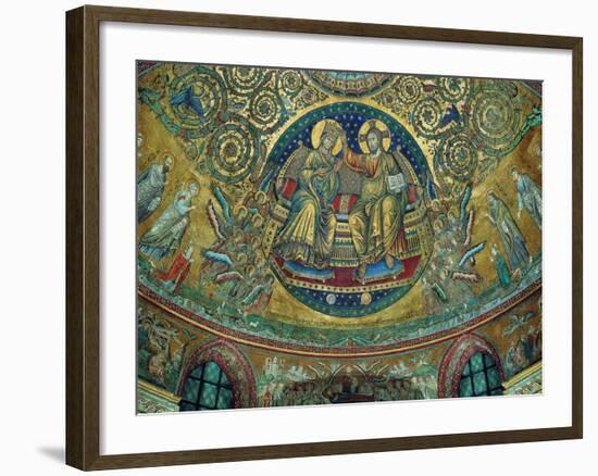 Apsidal Mosaic in Santa Maria Maggiore, Rome. Christ Crowning the Virgin-Hans Burgkmair-Framed Giclee Print