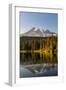 Aptly named Reflection Lake in Mount Rainier National Park, Washington State, USA-Chuck Haney-Framed Photographic Print