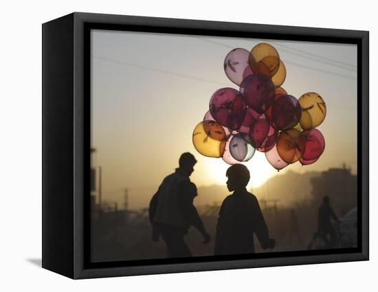 APTOPIX Afghanistan Daily Life-Muhammed Muheisen-Framed Stretched Canvas