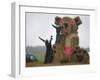 APTOPIX Belarus Harvest Holiday-Sergei Grits-Framed Premium Photographic Print