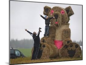 APTOPIX Belarus Harvest Holiday-Sergei Grits-Mounted Premium Photographic Print