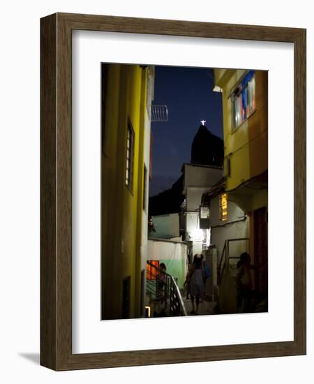 APTOPIX Brazil Christ the Redeemer-Felipe Dana-Framed Photographic Print