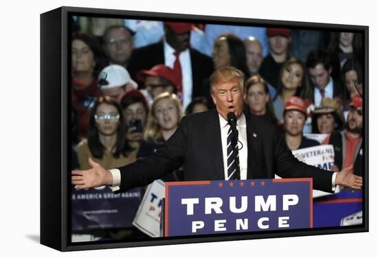 APTOPIX Election 2016 Trump-Paul Sancya-Framed Stretched Canvas