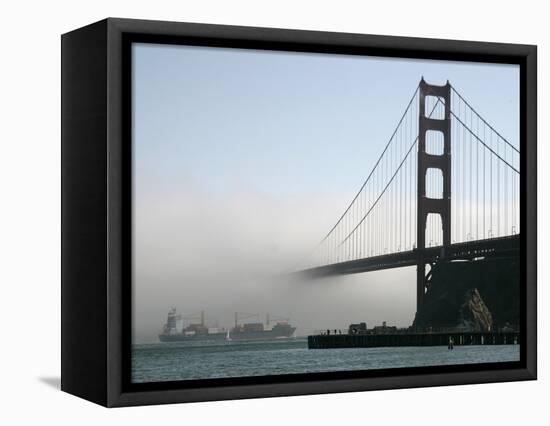 APTOPIX Golden Gate Fog-Eric Risberg-Framed Stretched Canvas