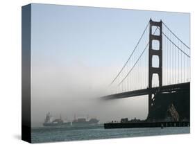 APTOPIX Golden Gate Fog-Eric Risberg-Stretched Canvas