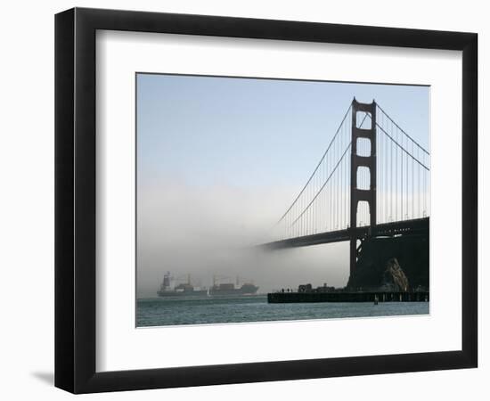 APTOPIX Golden Gate Fog-Eric Risberg-Framed Photographic Print