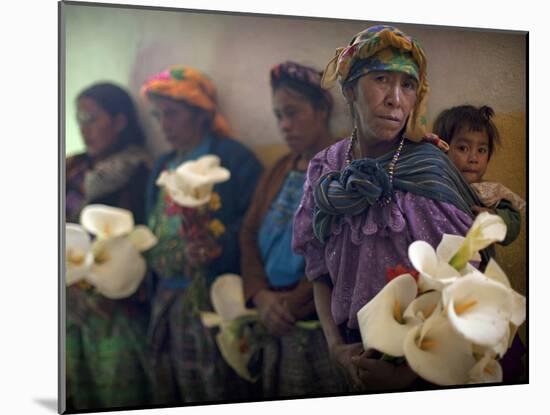 APTOPIX Guatemala Burial-Rodrigo Abd-Mounted Premium Photographic Print