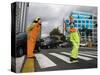 APTOPIX Venezuela Traffic Mimes-Ariana Cubillos-Stretched Canvas