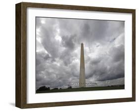 APTOPIX Washington Monument-Jacquelyn Martin-Framed Premium Photographic Print