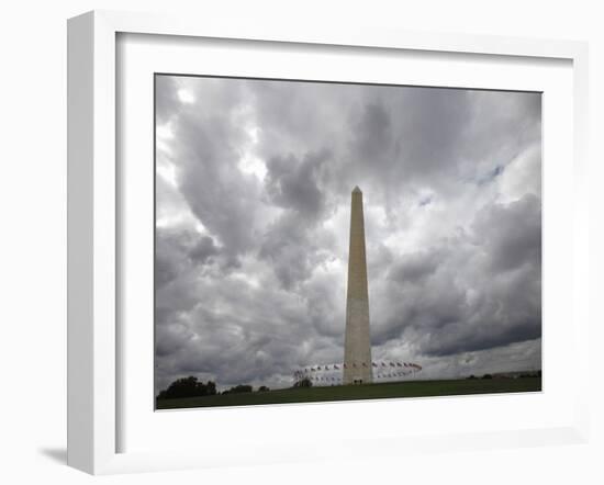 APTOPIX Washington Monument-Jacquelyn Martin-Framed Premium Photographic Print