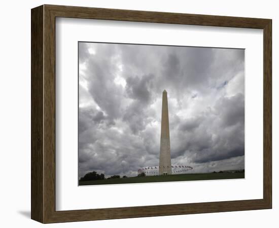 APTOPIX Washington Monument-Jacquelyn Martin-Framed Photographic Print