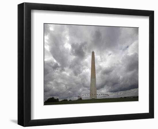 APTOPIX Washington Monument-Jacquelyn Martin-Framed Photographic Print