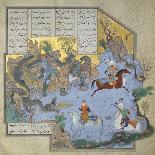 Faridun in the Guise of a Dragon Tests His Sons-Aqa Mirak-Framed Stretched Canvas