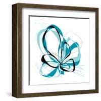 Aqua Bloom 2-Jan Weiss-Framed Art Print