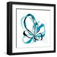 Aqua Bloom 2-Jan Weiss-Framed Art Print