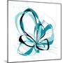 Aqua Bloom 2-Jan Weiss-Mounted Art Print