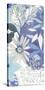 Aqua Bloom-Sandra Jacobs-Stretched Canvas