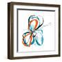 aqua Bloom-Jan Weiss-Framed Art Print