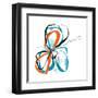 aqua Bloom-Jan Weiss-Framed Art Print