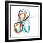 aqua Bloom-Jan Weiss-Framed Art Print