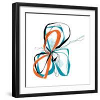 aqua Bloom-Jan Weiss-Framed Art Print