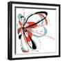 Aqua Bloom-Jan Weiss-Framed Art Print