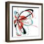 Aqua Bloom-Jan Weiss-Framed Art Print