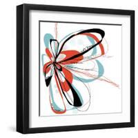 Aqua Bloom-Jan Weiss-Framed Art Print