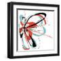 Aqua Bloom-Jan Weiss-Framed Art Print