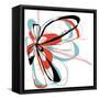 Aqua Bloom-Jan Weiss-Framed Stretched Canvas