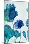 Aqua Blossom Triptych I-Vanessa Austin-Mounted Art Print